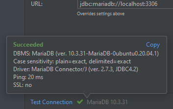 mariadb-connection-ok